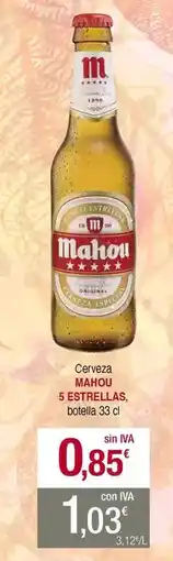 Masymas Mahou - cerveza oferta