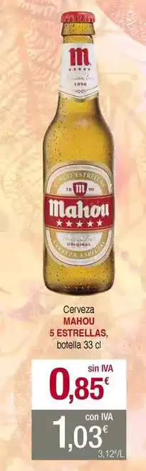 Masymas Mahou - cerveza oferta