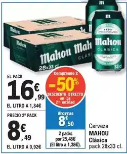 E.Leclerc Mahou - cerveza clásica oferta
