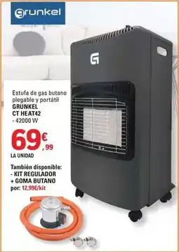 E.Leclerc Grunkel - estufa de gas butano plegable y portátil oferta
