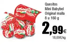 Cash FROIZ Quesitos Mini Babybel Original malla 8 u oferta