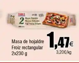 Cash FROIZ Masa de hojaldre Froiz rectangular oferta