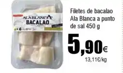 Cash FROIZ Filetes de bacalao Ala Blanca a punto de sal oferta
