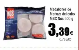 Cash FROIZ Medallones de Merluza del cabo MSC Nós oferta