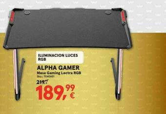 Worten Alpha Gamer Mesa Gaming Lectra Rgb oferta