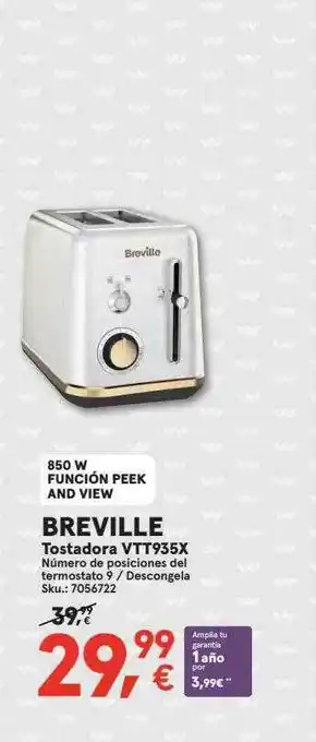 Worten Breville Tostadora Vtt935x oferta