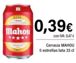 Cash Ifa MAHOU Cerveza 5 estrellas oferta