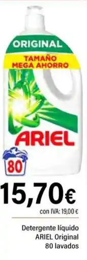 Cash Ifa ARIEL Detergente líquido Original 80 lavados oferta