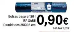 Cash Ifa IFA SABE Bolsas basura oferta