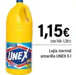 Cash Ifa UNEX Lejía normal amarilla oferta