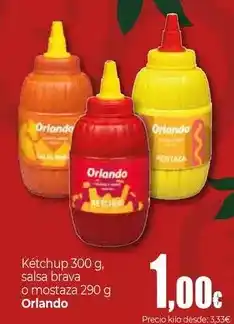 Unide Market Orlando - ketchup, salsa brava o mostaza oferta
