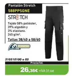 Coinfer Stretch - pantalón stretch 588ppsgne oferta