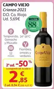Alcampo Campo viejo - crianza 2021 oferta