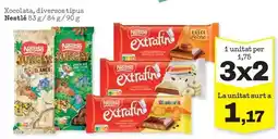 Sorli Nestlé - xocolata, diversos tipus oferta