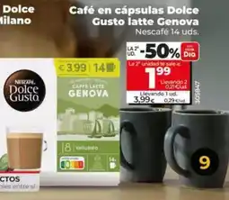 Dia Nescafé - café en cápsulas dolce gusto latte genova oferta