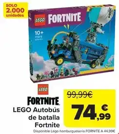 Carrefour Lego - autobús de batalla fortnite oferta
