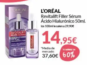 PrimaPrix L'Oréal Revitalift Filler Sérum Ácido Hialurónico 50ml oferta