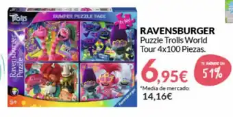 PrimaPrix Ravensburger Puzzle Trolls World Tour 4x100 Piezas oferta