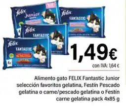 Cash Ifa FELIX Alimento gato Fantastic Junior selección favoritos gelatina oferta