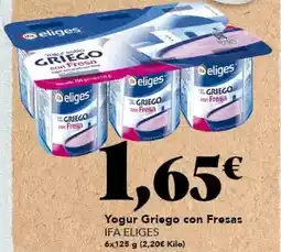 Gadis Ifa eliges - yogur griego con fresas oferta