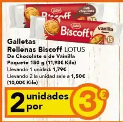 Gadis Lotus - galletas rellenas biscoff oferta
