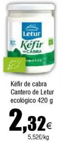 Cash FROIZ Kéfir de cabra Cantero de Letur ecológico oferta