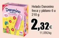 Cash FROIZ DANONINO Helado fresa y plátano 6 u oferta