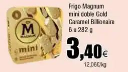 Cash FROIZ MAGNUM Frigo mini doble Gold Caramel Billionaire 6 u oferta