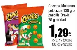 Cash FROIZ CHEETOS Matutano pelotazos o pandilla Drakis oferta