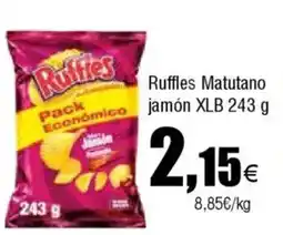 Cash FROIZ RUFFLES Matutano Económico jamón XLB oferta