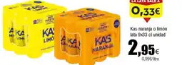 Cash FROIZ KAS naranja o limón lata oferta