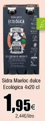 Cash FROIZ Sidra Maeloc dulce Ecológica oferta