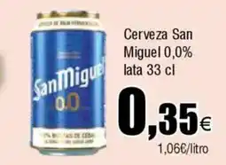 Cash FROIZ SAN MIGUEL Cerveza 0,0% oferta
