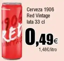 Cash FROIZ Cerveza 1906 Red Vintage oferta