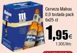 Cash FROIZ MAHOU 0,0 Cerveza tostada oferta