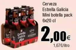 Cash FROIZ ESTRALLA GALICIA Cerveza Mini botella oferta