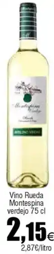 Cash FROIZ Vino Rueda Montespina verdejo oferta