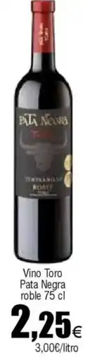 Cash FROIZ Vino Toro Pata Negra roble oferta