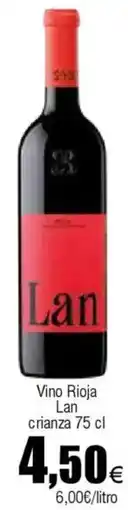 Cash FROIZ LAN Vino Riojo crianza oferta