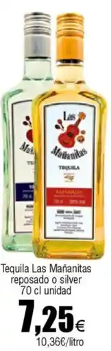 Cash FROIZ LAS MANANITAS Tequila reposado o silver oferta
