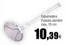 Cash FROIZ Espumadera Pujadas alambre inox. 15 cm oferta
