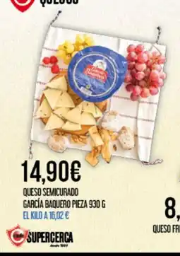 Claudio GARCÍA BAQUERO Queso semicurado oferta