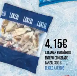 Claudio Calamar patagónico entero congelado lanzal oferta