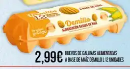 Claudio Huevos de gallinas alimentadas a base de maíz demillo l 12 unidades oferta