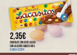 Claudio Chocolate con leche lacasa con lacasitos tableta oferta