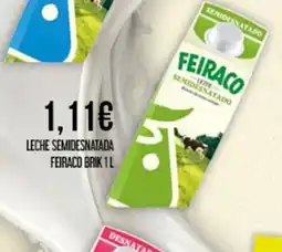 Claudio Leche semidesnatada feiraco brik oferta