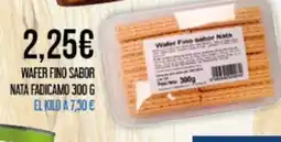 Claudio Wafer fino sabor nata fadicamo oferta