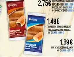 Claudio Napolitana crema o chocolate ifa eliges bandeja 8 unidades oferta