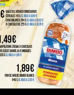 Claudio Pan de molde bimbo blanco oferta