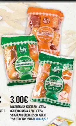 Claudio LALY Magdalena sin azúcar sin lactosa, bizcochos naranja sin lactosa sin azúcar o bizcochos sin azúcar y sin leche oferta